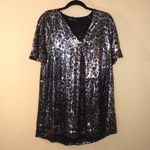 Sequined dress size S from Zara